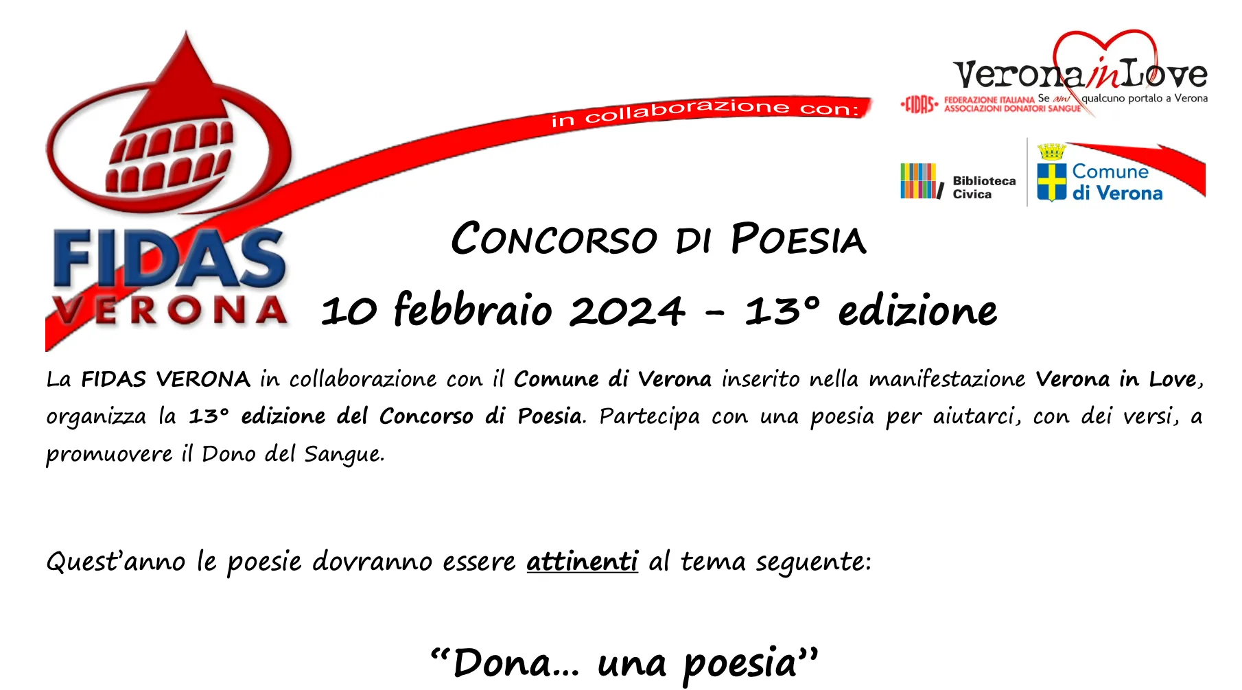 Concorso di Poesia Fidas Verona 2024